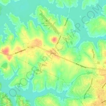 Doolie topographic map, elevation, terrain