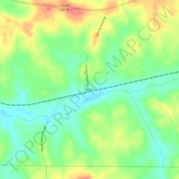 Morris topographic map, elevation, terrain