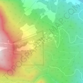 Forbidden Plateau topographic map, elevation, terrain