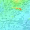 百善镇 topographic map, elevation, terrain