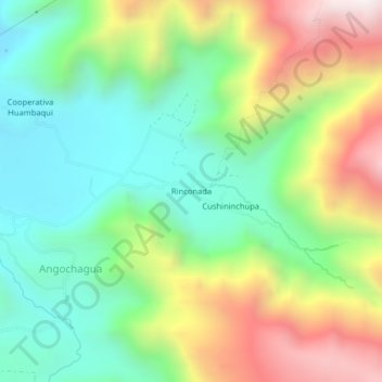 Rinconada topographic map, elevation, terrain