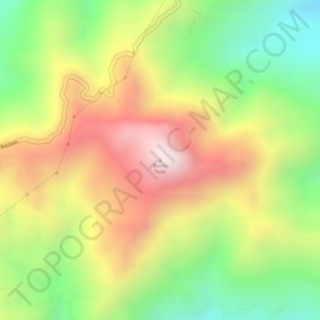 Buntu Tede topographic map, elevation, terrain