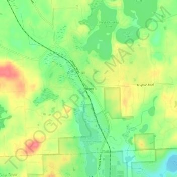 Chilson topographic map, elevation, terrain