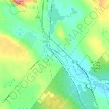 Union topographic map, elevation, terrain