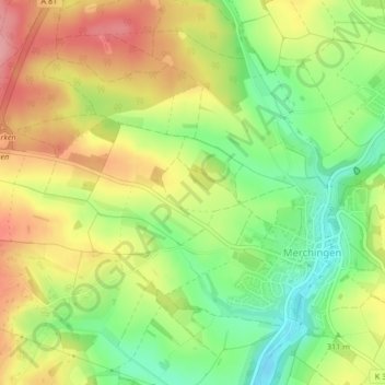 Seehöhe topographic map, elevation, terrain