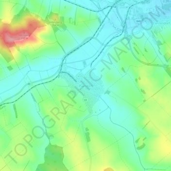 Paasdorf topographic map, elevation, terrain