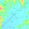 梁化镇 topographic map, elevation, terrain