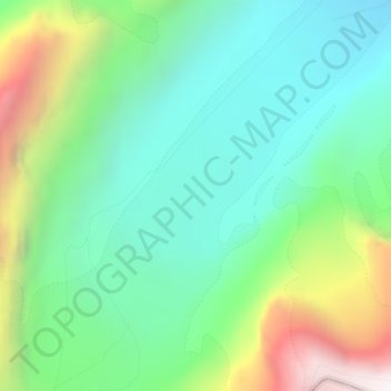 Athabasca Glacier topographic map, elevation, terrain