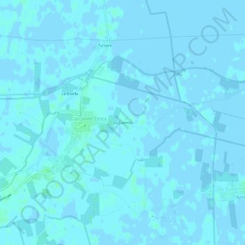 La Casetta topographic map, elevation, terrain