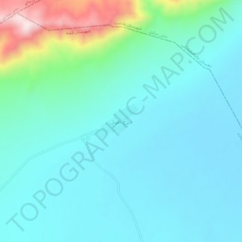 Dizaj-e Tavil topographic map, elevation, terrain