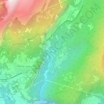 Moline topographic map, elevation, terrain
