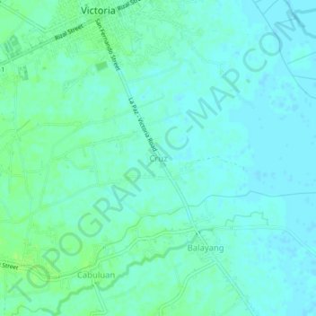 Cruz topographic map, elevation, terrain