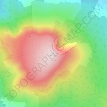 Keeper Hill topographic map, elevation, terrain