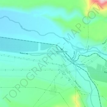 Maitencillo topographic map, elevation, terrain