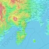 Ashigarashimo County topographic map, elevation, terrain