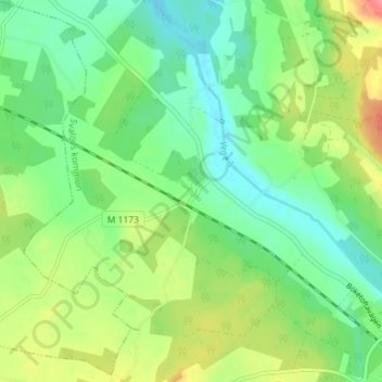 Böketofta topographic map, elevation, terrain