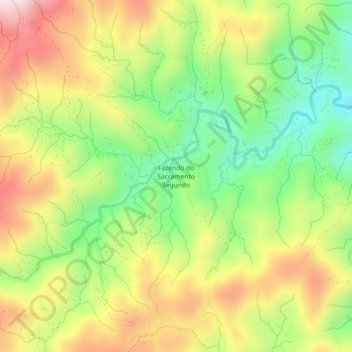 Fazendo do Sacramento Segundo topographic map, elevation, terrain