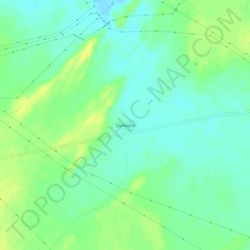 Sanwata topographic map, elevation, terrain