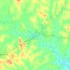 New Juaben North Municipality topographic map, elevation, terrain