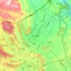 桔山街道 topographic map, elevation, terrain