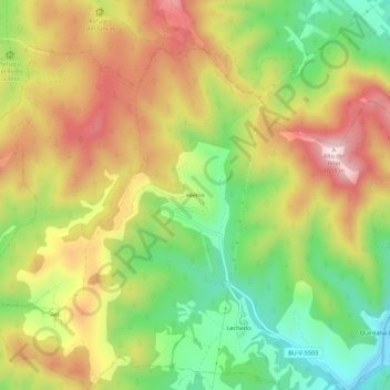Hierro topographic map, elevation, terrain