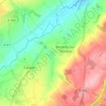 Le Petit Val topographic map, elevation, terrain