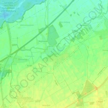Zustorf topographic map, elevation, terrain