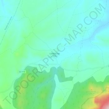 Cubillejo del Sitio topographic map, elevation, terrain