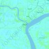 Batiaghata topographic map, elevation, terrain