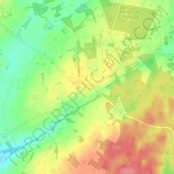 Årsballe topographic map, elevation, terrain
