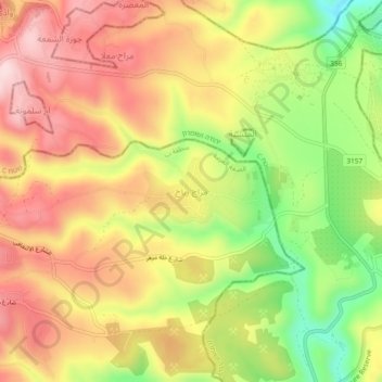 Marah Rabah topographic map, elevation, terrain