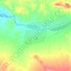 Okombahe topographic map, elevation, terrain