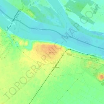 Prahovo topographic map, elevation, terrain