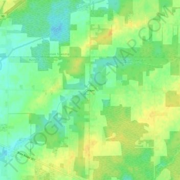 Chapel topographic map, elevation, terrain