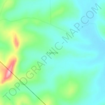 Kayonza topographic map, elevation, terrain