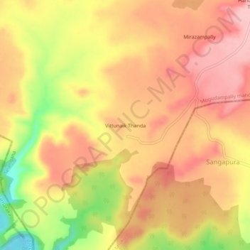 Vittunaik Thanda topographic map, elevation, terrain