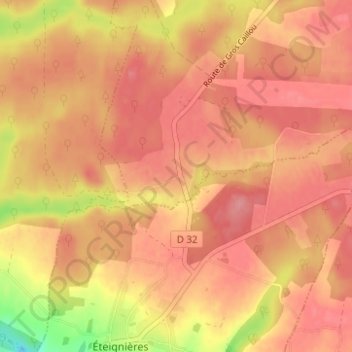 Gros Caillou topographic map, elevation, terrain