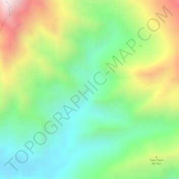 El Paíto topographic map, elevation, terrain