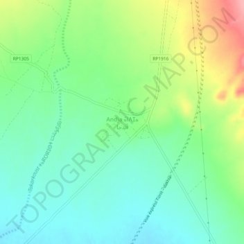 Andja topographic map, elevation, terrain