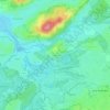 Halden topographic map, elevation, terrain