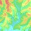 Agona-Bipoa topographic map, elevation, terrain