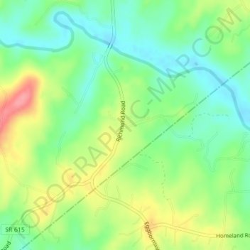 Estes topographic map, elevation, terrain