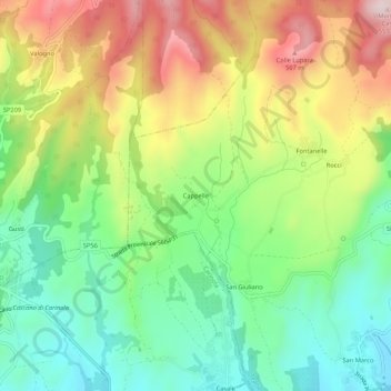 Cappelle topographic map, elevation, terrain