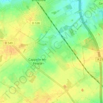 La Guinguette topographic map, elevation, terrain