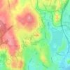 Westchester topographic map, elevation, terrain