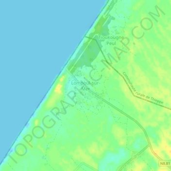 Lompoul-sur-Mer topographic map, elevation, terrain