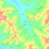 八十亩地 topographic map, elevation, terrain