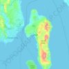 Samal topographic map, elevation, terrain