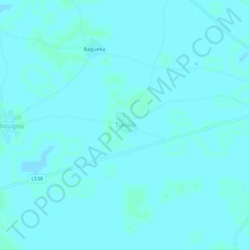 Timini topographic map, elevation, terrain