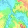 Saut du Loup topographic map, elevation, terrain
